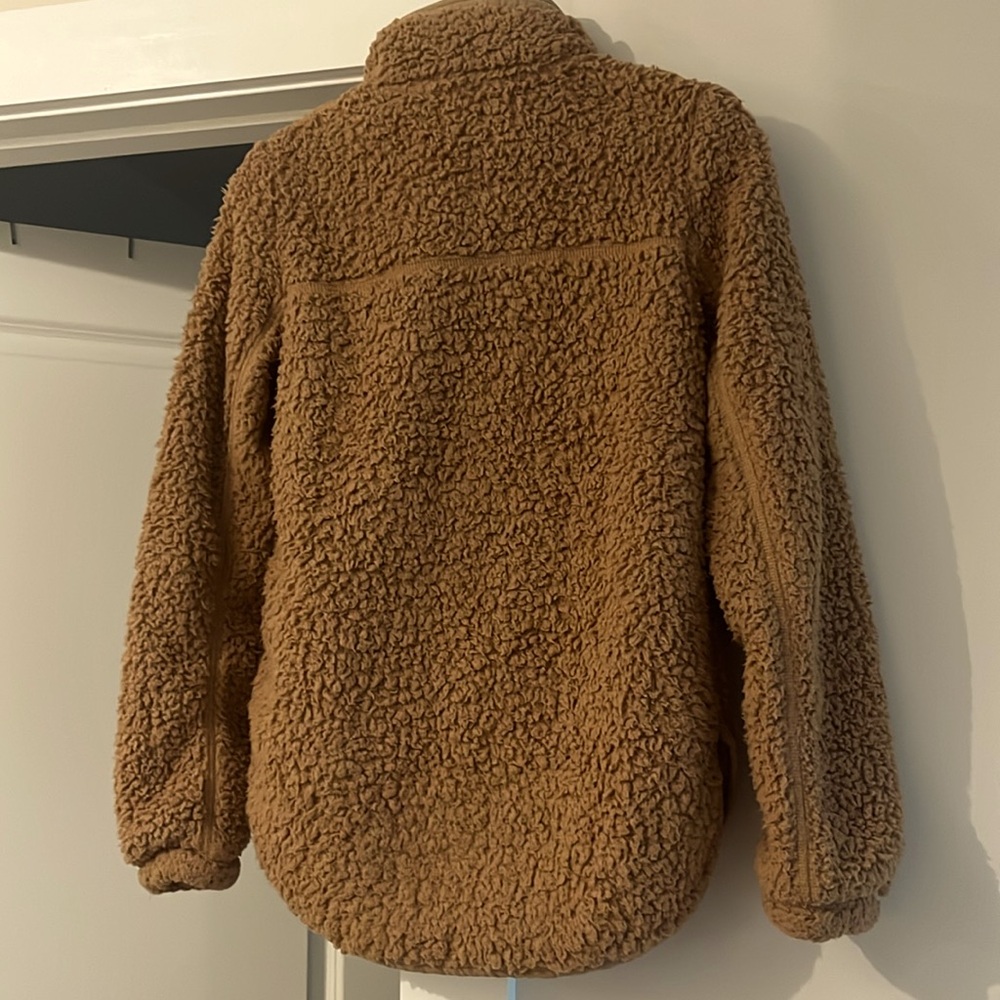 Abercrombie & Fitch Tan Sherpa Sweater - Picture 6 of 7
